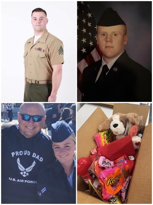 Valentines day military care packages